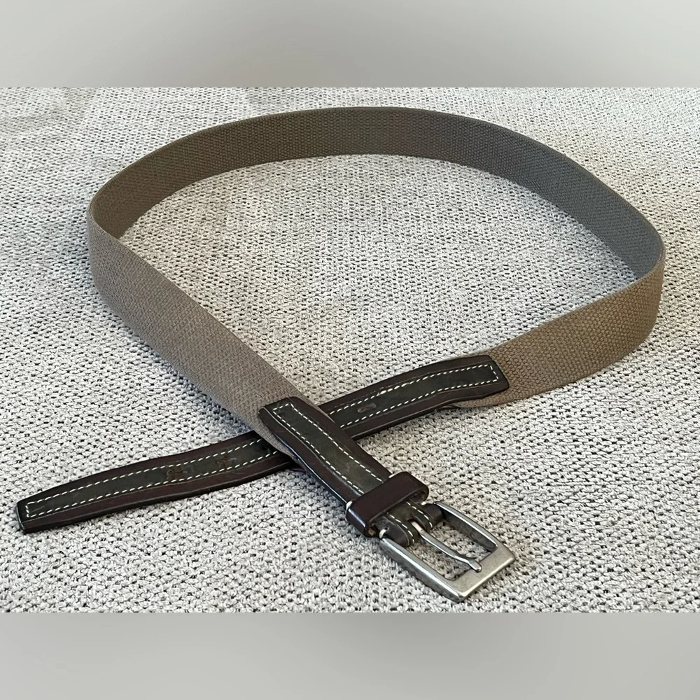 Nordstrom‎ Canvas & Leather Belt 44